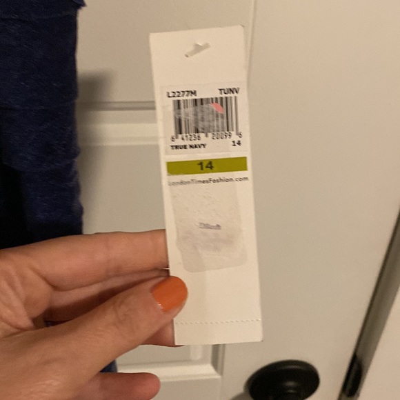 Navy blue full length formal - Picture 4 of 7